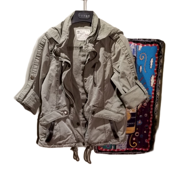 GARAGE Wmns Khaki Cargo Jacket (Size XS) - Picture 10 of 15